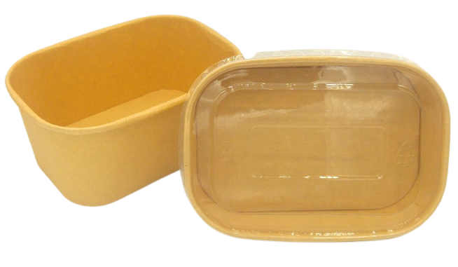 Lunchbox Ovaal 17,3x12x5,7cm Kraft 750ml 50st