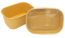 Lunchbox Ovaal 17,3x12x5,7cm Kraft 750ml 50st