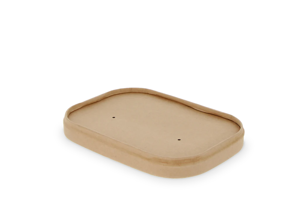 Couvercle Carton Lunch Box Ovale 17,7x12,4cm 25pcs