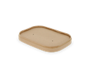 Couvercle Carton Lunch Box Ovale 17,7x12,4cm 50pcs