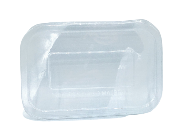 [CPCBARECOPAP] Deksel voor Bak Rechthoek 500/650ml rPET 125st