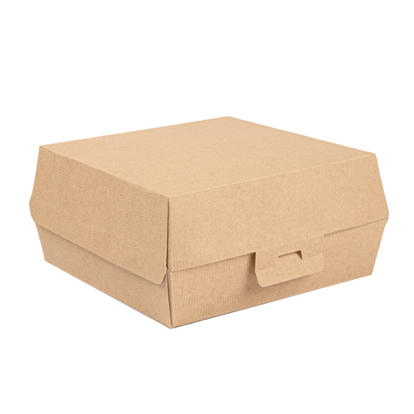 Boite Burger Kraft XL "THEPACK" 17,6x16,8x7,8cm 50pcs