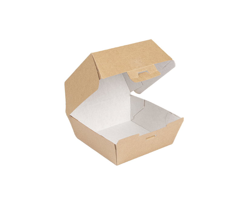 [CPBTBURGMPAP] Boite Burger Kraft M "THEPACK" 13x12x9cm 50pcs