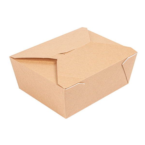 Boite Américaine Kraft &quot;THEPACK&quot; 1350ml 15,2x12,1x6,5cm 50pcs