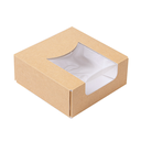 Sushibox met Venster Kraft S "THEPACK" 10x10x4cm 120st