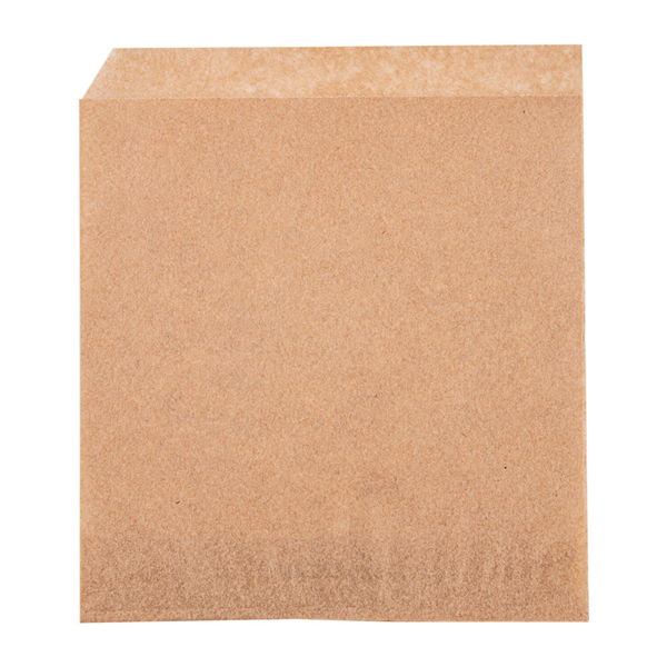 [CPSAHA13PAP] Hamburgerzakjes Bruin Open 2 zijdes 13x14cm 1000st