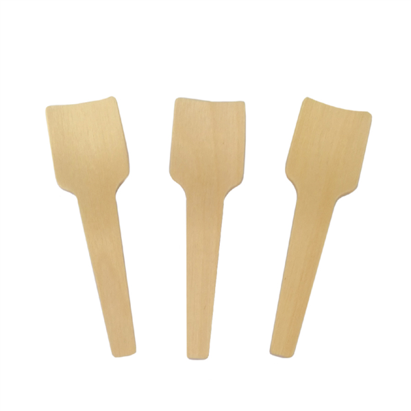 Cuillères à glace BOIS 7cm 100pcs