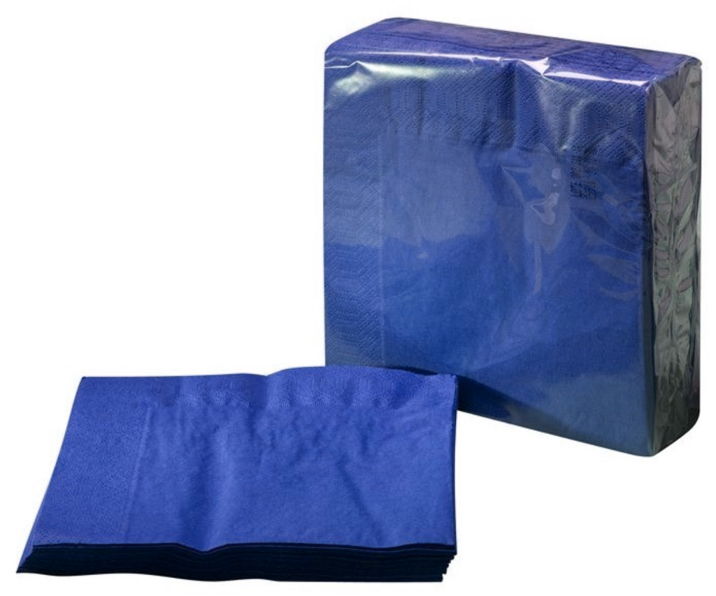 [CP1S23MPAP] Servetten 2 Plooien 33x33cm MARINE BLAUW 100st