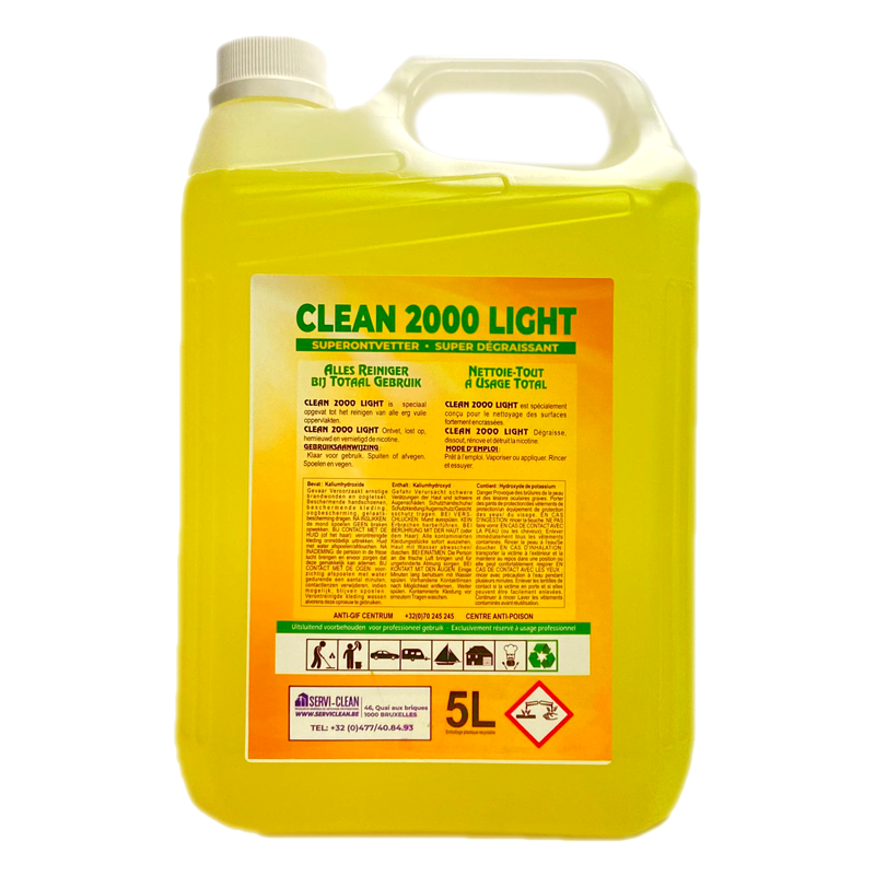 Clean 2000 Light "Nettoie Tout" Multiusage Bidon 5L 1pc
