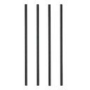 Pailles Noires 0,8x24cm Carton 500pcs