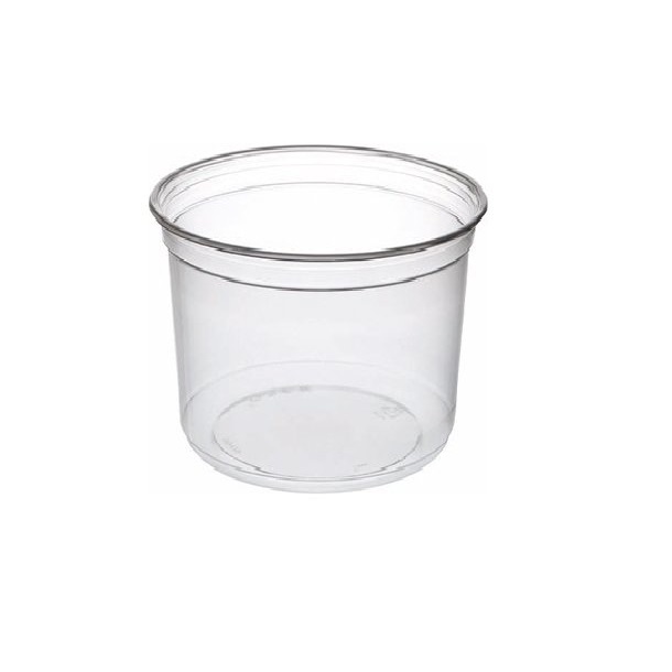 Pot rond DMC "DELICIRCLE' rPET 500ml/16oz Ø117mm 32pcs