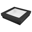 boite noir + couvercle avec fenêtre 14x14x5cm 25pcs