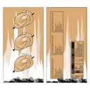 Zakjes voor Gebraden Kip 18x5,5x33cm Kraft 500st