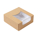 Sushibox met Venster Kraft XXL "THEPACK" 23x23x5cm 50st