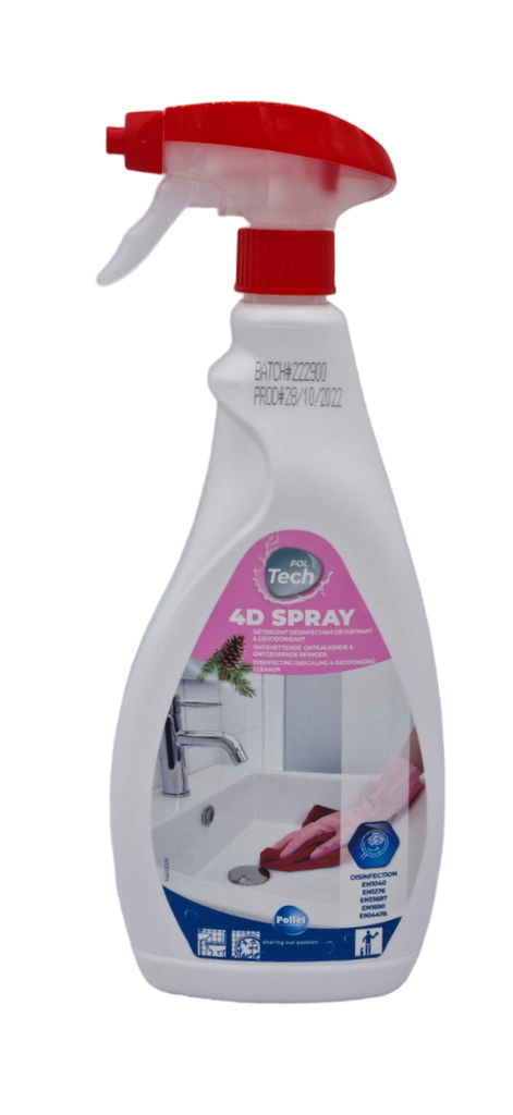 Desinfecteermiddel PolTech 4D Spray 750ml 1st