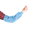 Mouw met Elastiek BLAUW 40my LDPE 100st