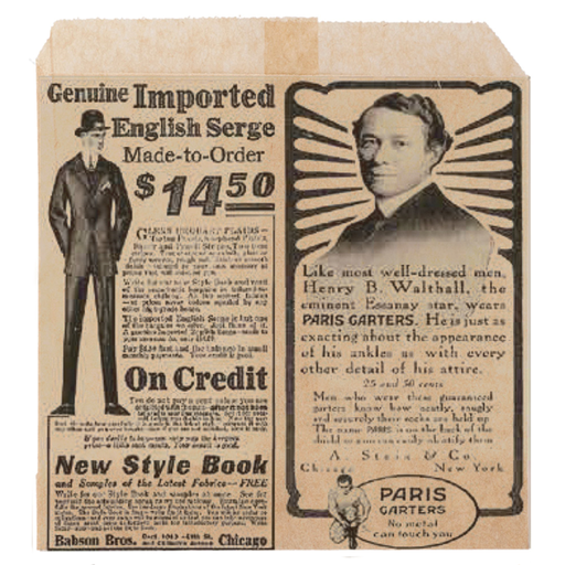 [CPSAFRT12PAP] Sachet à Frites Ingraissable "TIMES" 12x12cm 1000pcs