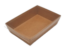 Barquette carton Kraft Rectangulaire 184x130x42mm - 50pcs