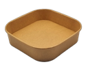 Saladiers carton kraft carrés 750ml - 50pcs