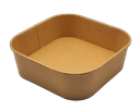 Saladiers carton kraft carrés 1000ml - 50pcs