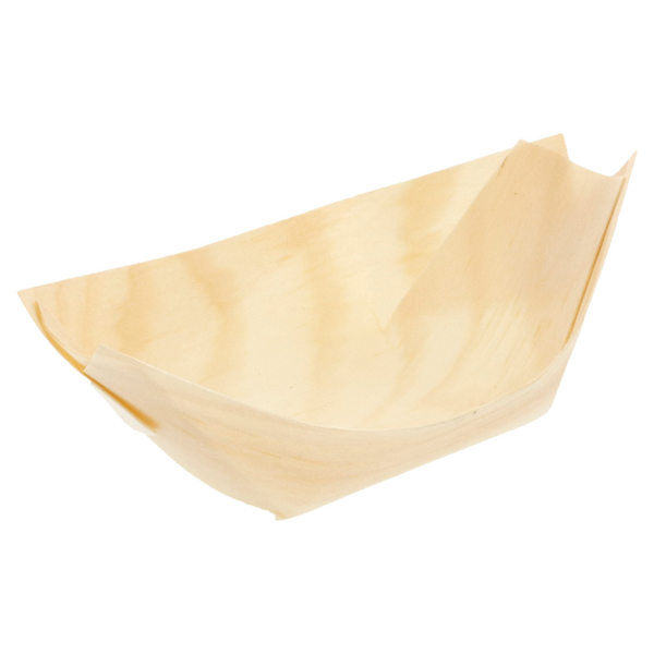 Barquette Bateau 11x7x2cm Feuille de Pin 100pcs