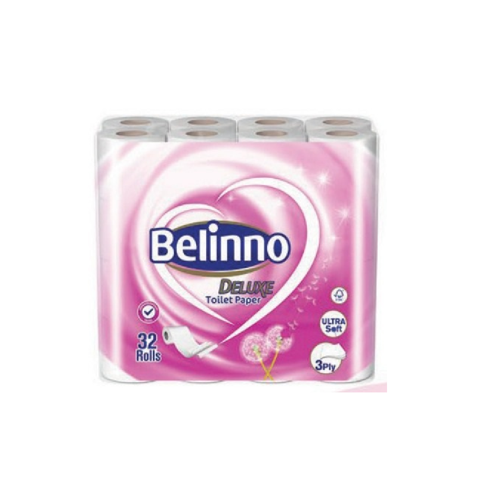 [CHRPT3PAP] Rouleaux Papier Toilette 3 Plis 100% Cellulose 32pcs