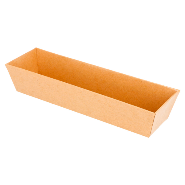 [CPBARQCL5PAP] Gelamineerd Karton Kraft Bakje n°5 18x5,5x3,5cm 50st
