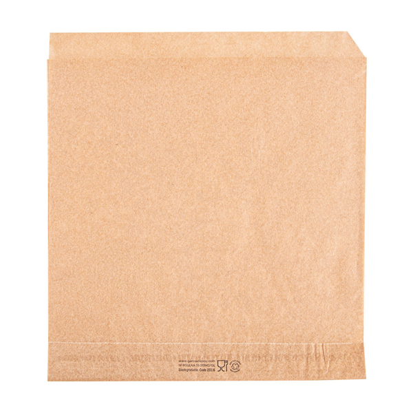 [CPSAHA16PAP] Bruine Hamburgerzakjes Open 2 Zijden 16x16,5cm 500st