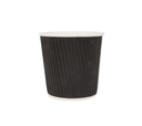 Koffiebekers Zwart "RIPLEY" 120ml/4oz 40st