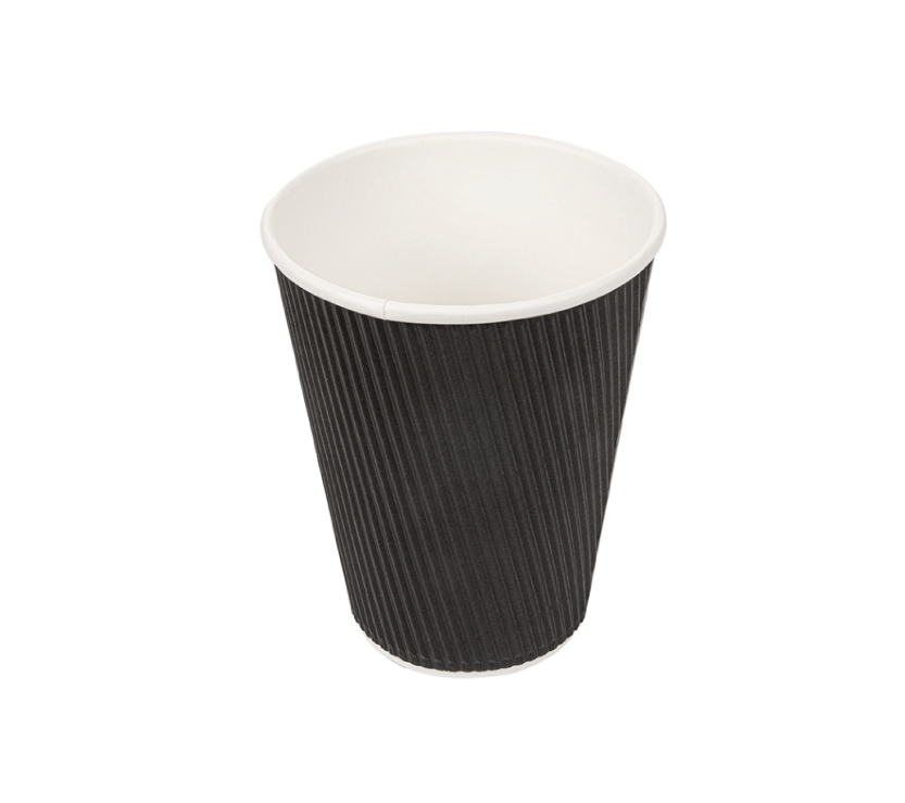 [CPGCNR30PAP] Koffiebekers Zwart "RIPLEY 360ml/12oz Ø90mm 25st