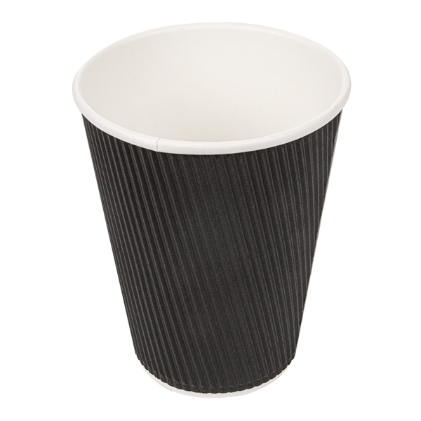 Koffiebekers Zwart "RIPLEY 360ml/12oz Ø90mm 25st