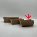 Food Tray kraft A7 90x55x40mm 100st