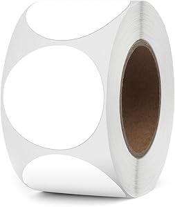 [CPETIROBLANC5] Etiquetten Wit Rond voor Thermische Printer Ø5cm 750st