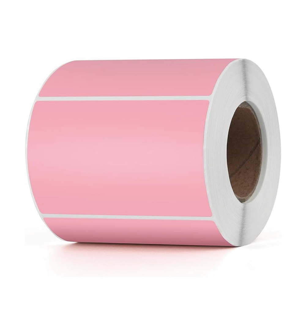 Etiquettes Roses Imprimante Thermique 5,7x3,2cm 1000pcs