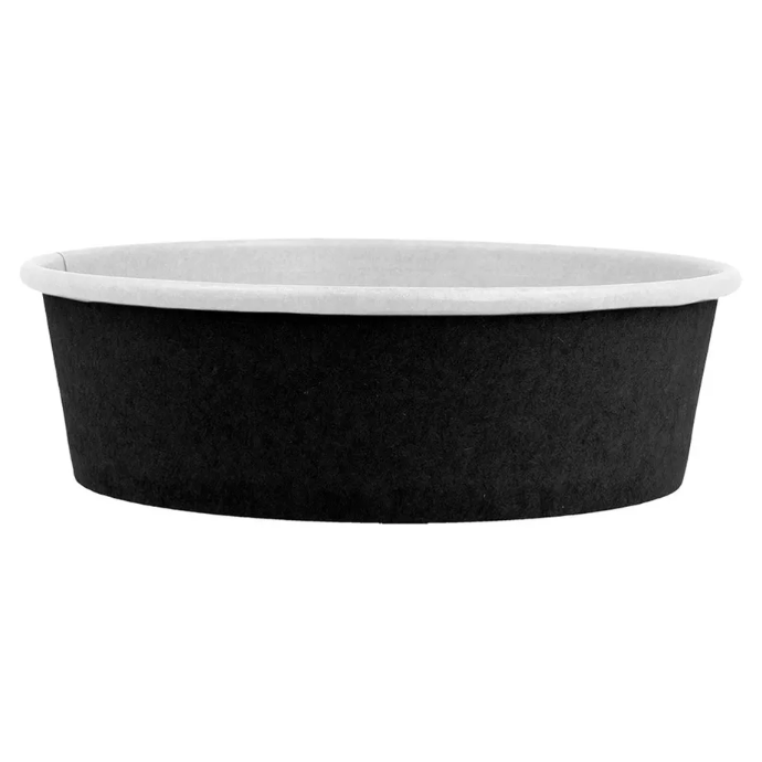 Saladier carton noir Ø150mm 750ml 50pcs