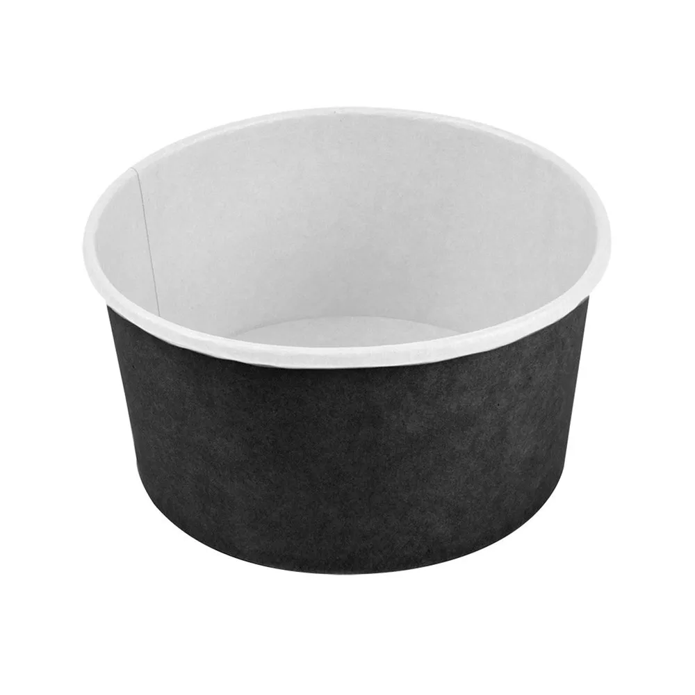 Saladier / Bowl Carton Noir Ø150mm 1000ml 50pcs