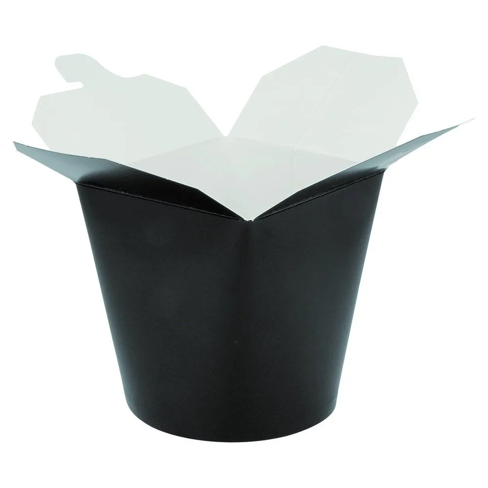 [CPPATN1000PAP] Pots à Pâtes Carton Noir 1000ml (32oz) 50pcs