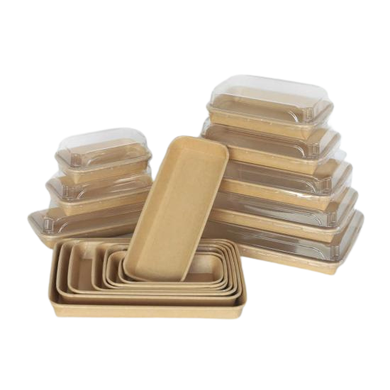 couvercle transp Sushi tray 1 160x91x32mm 50pc