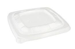 [CPSCECO500PAP] Deksels Eco Container Bagasse "Sabert" 159x159x16mm 75st