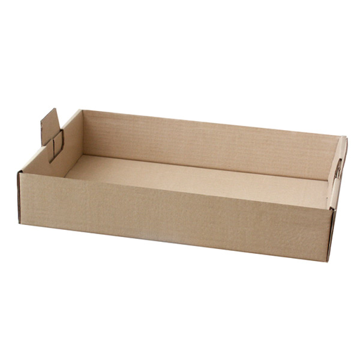 [CPBTRK54PAP] Stapelbaar Traiteurplateau / Traiteurdoos Kraft 54,5x38,5x9,5cm 50st