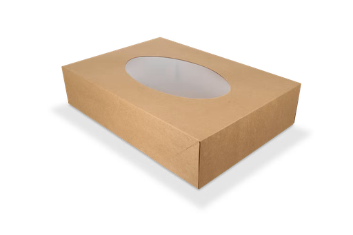 [CPBTECO36PAP] Traiteur Box BIO + Deksel 36x25x8cm 10st