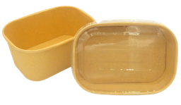 [CPBOXOV5PAP] Lunch Box Ovale 17,3x12x4cm Kraft 500ml 50pcs