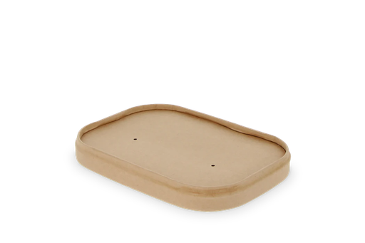 [CPCCBOXOVPAP] Couvercle Carton Lunch Box Ovale 17,7x12,4cm 50pcs