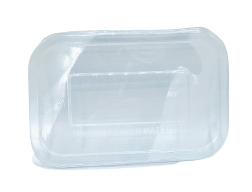 [CPCBARECOPAP] Couvercle Barquette Rectangulaire 500/650ml rPET 125pcs