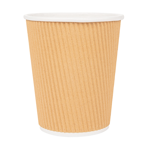 [CPGCBRR25PAP] Gobelets Café Brun "RIPLEY" 240ml/8oz 25pcs
