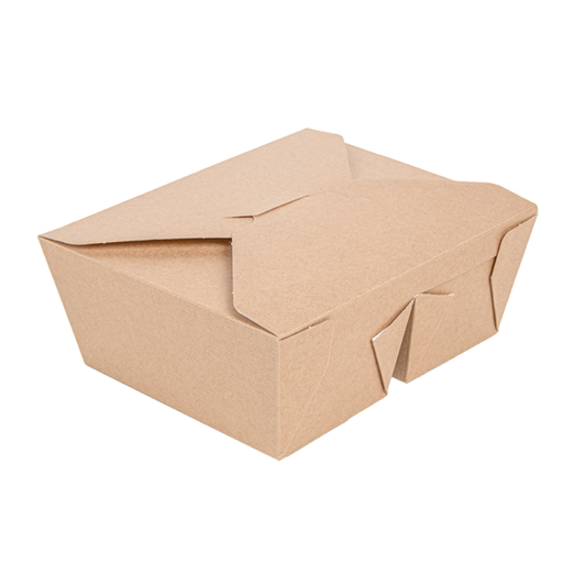 [CPBTAM2C1PAP] Maaltijdbox 2Compart. Kraft "THEPACK" 675+675ml 50st