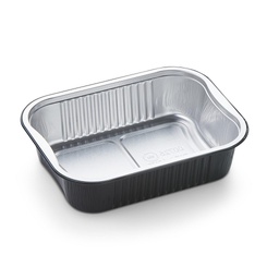 [CPALUN725ALU] Barquette Aluminium Noir 178x136x45mm 725ml 50pcs