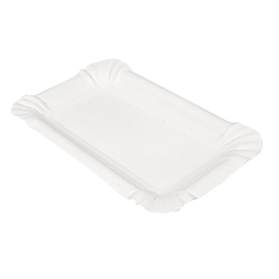 [CPASSC1723PAP] Assiette Plateau Rectangle Carton BLANC 16x23cm 250pcs