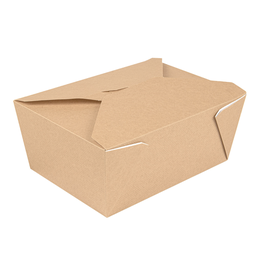 [CPBTAM2880PAP] Boite Américaine Kraft &quot;THE PACK&quot; 2880ml 19,6x14x9cm 50pcs