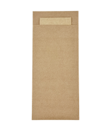 [CPSCK100PAP] Sachet Couverts Kraft + Serviette 2 Plis 100pcs